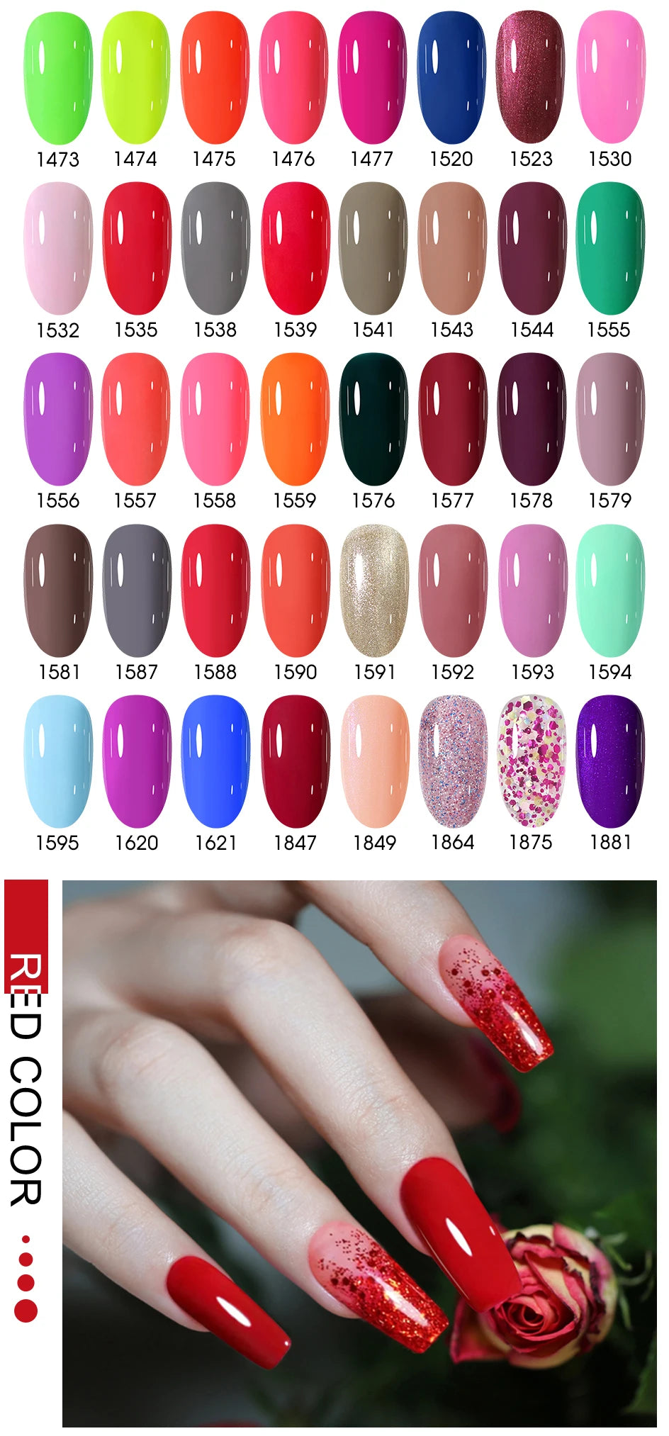 NAILCO 2025 Hot 15ML Gel Nail Polish Nails Semi-permanent UV Varnish High Quality Glass Bottle Nail Art Polish For Manicure