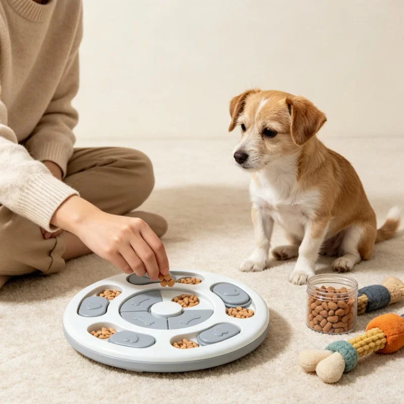 Pet Feeder Dog Educational Toys Increase Puppy Intellectual Food Dispenser Interactive Educational Feeding Toys