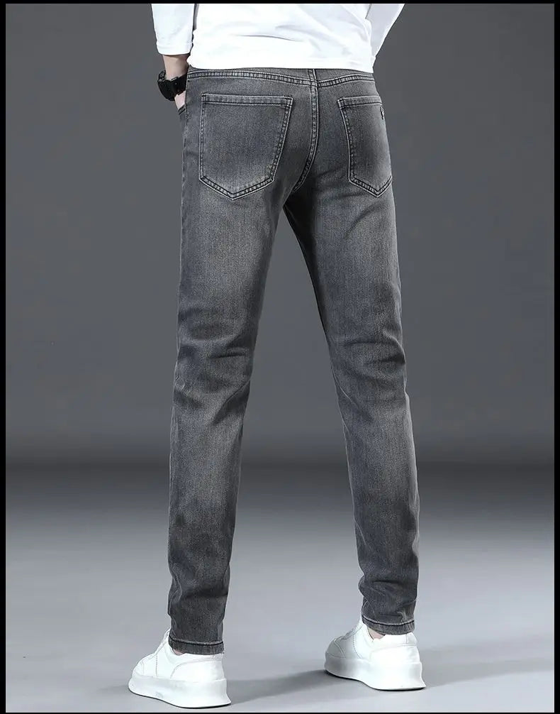 Slim Light Wash Denim Jeans