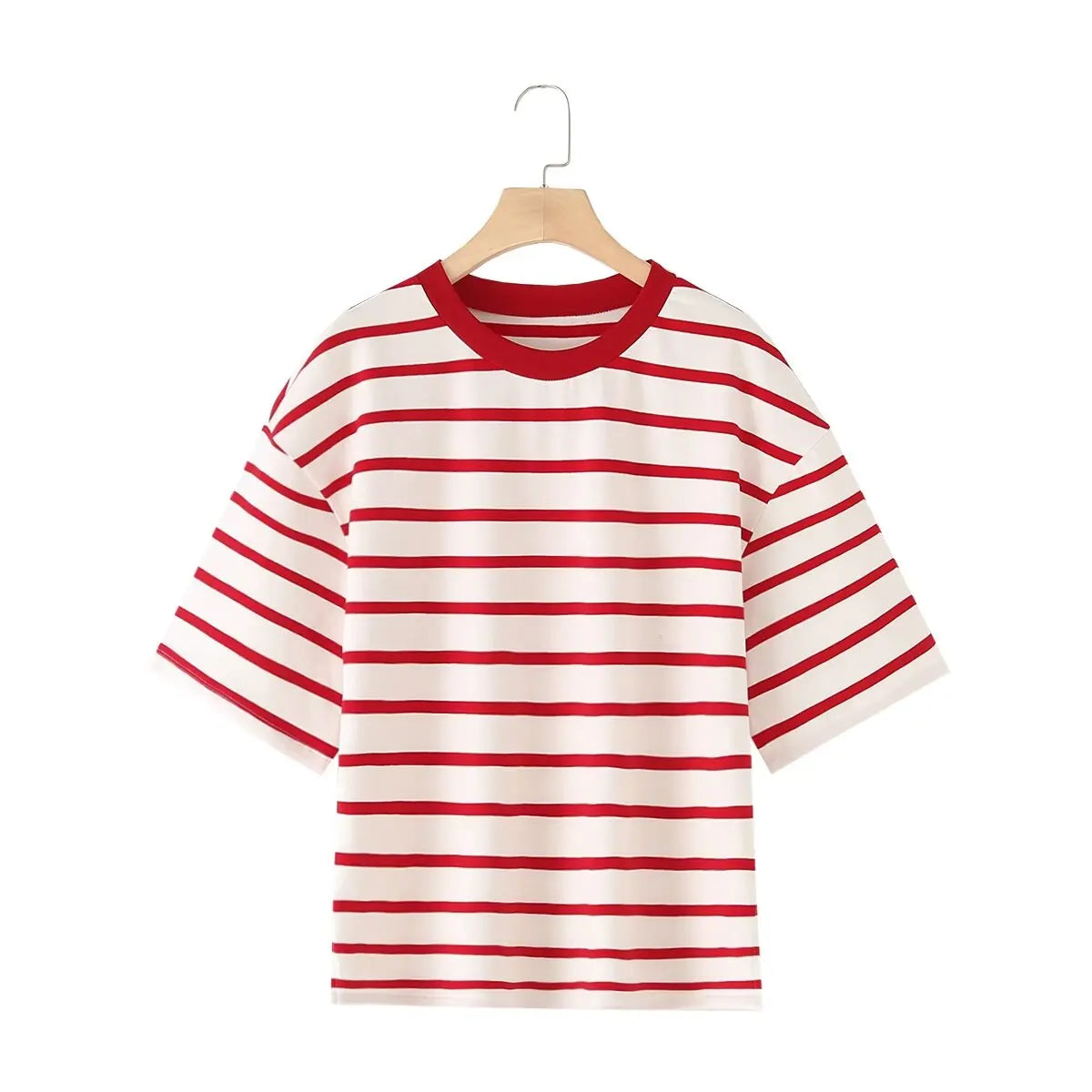Striped Cotton Summer Tee Women
