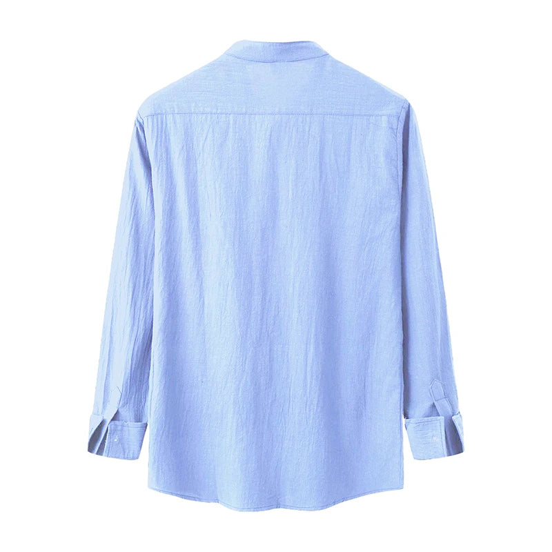 Button Mock Neck Long Sleeve Top