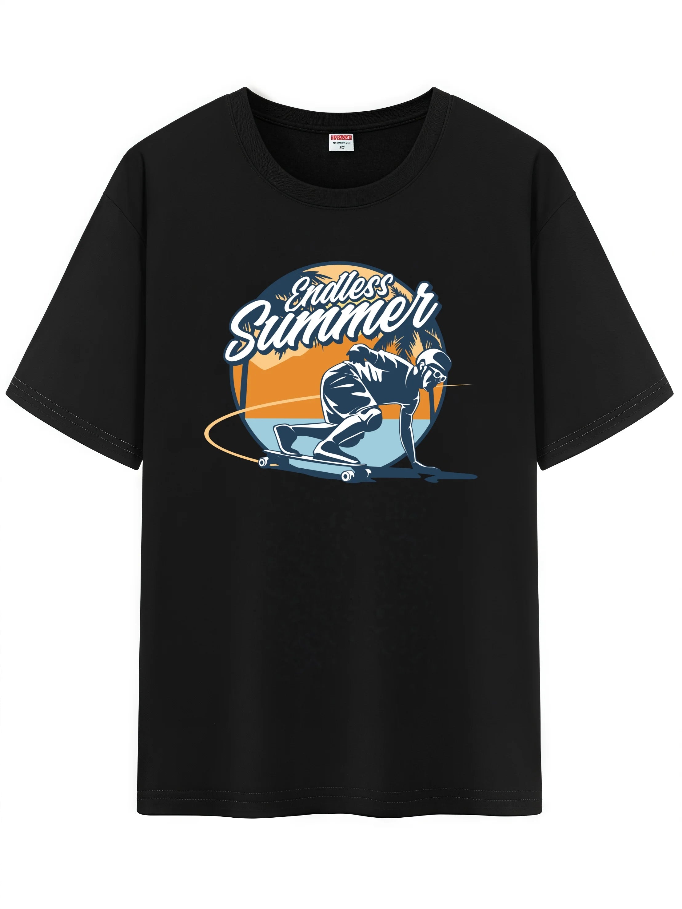 Retro Cartoon Graphic Crew Tee