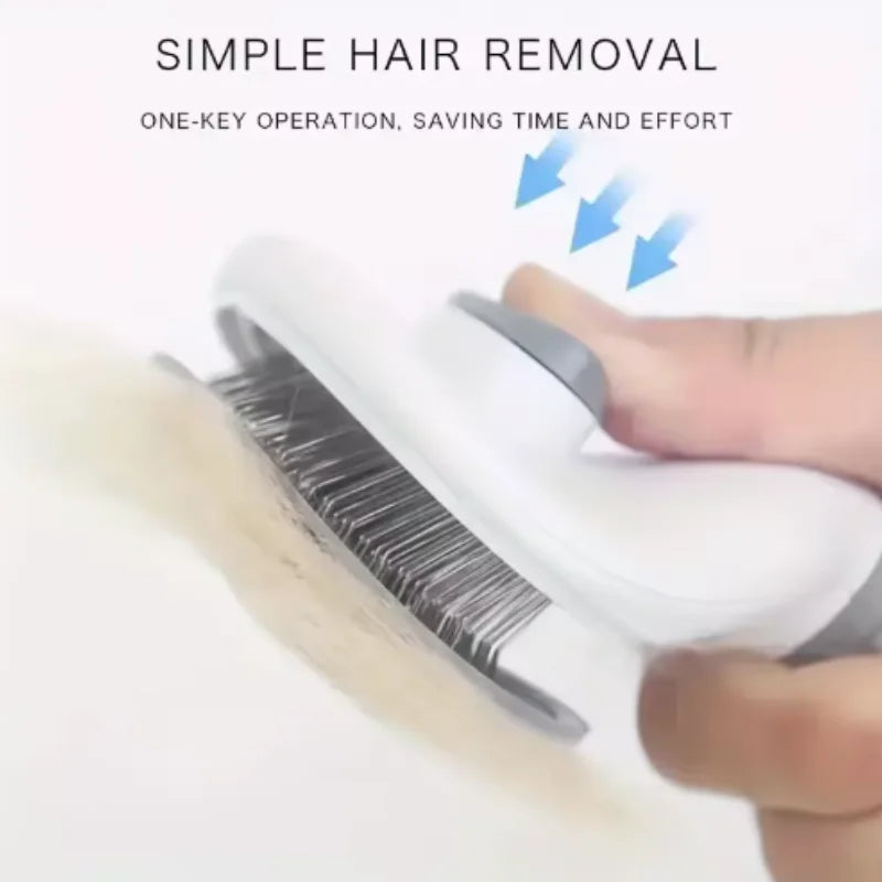 Pet Dog Brush Cat Comb Self Cleaning Pet Hair Remover Brush For Dogs Cats Grooming Tools Pets Dematting Comb Dogs Accessories
