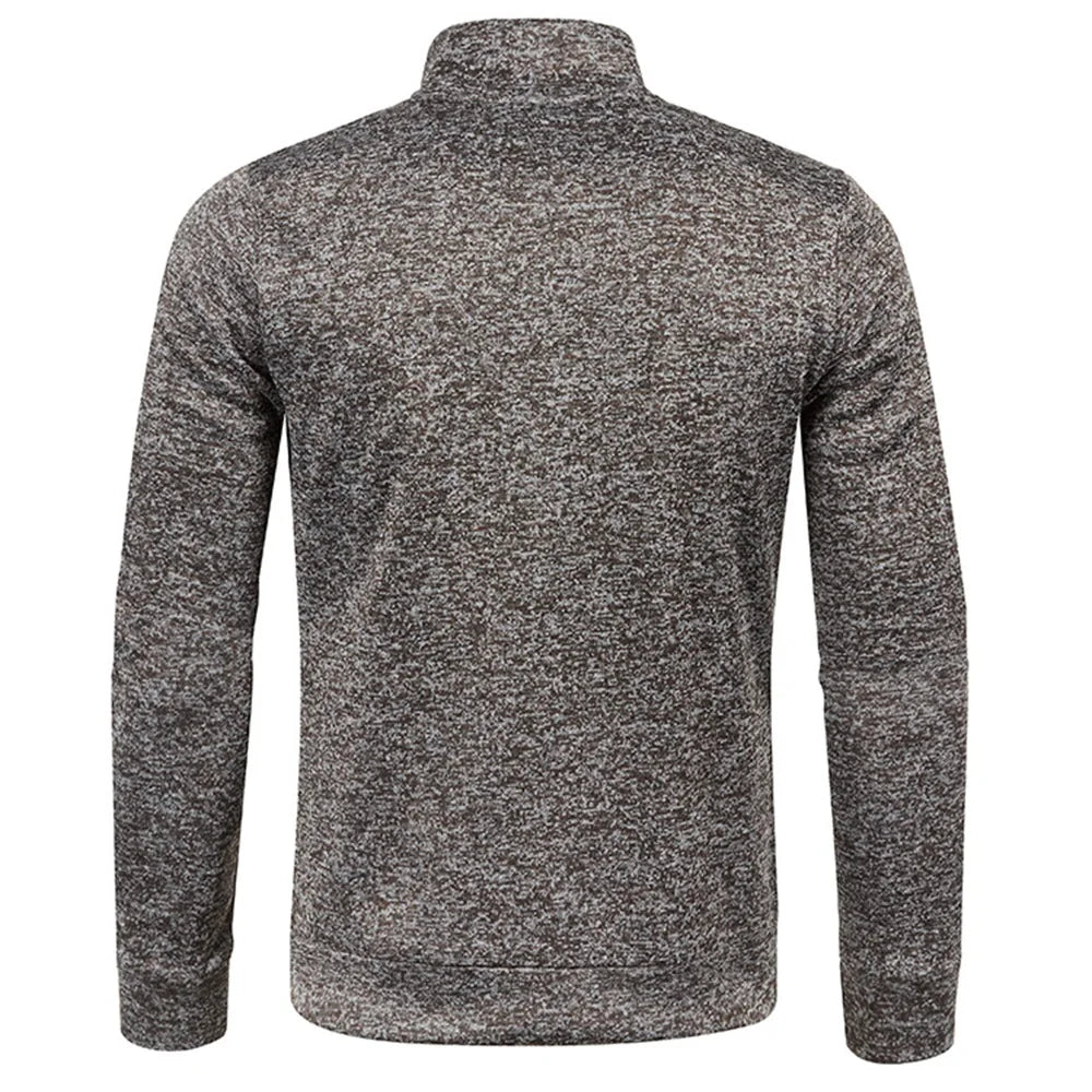 Men Sweatshirts Spring Thicker PulloverHalf Zipper Pullover for Male Hoody Man Sweatshir Autumn Solid Color Turtleneck Sweaters
