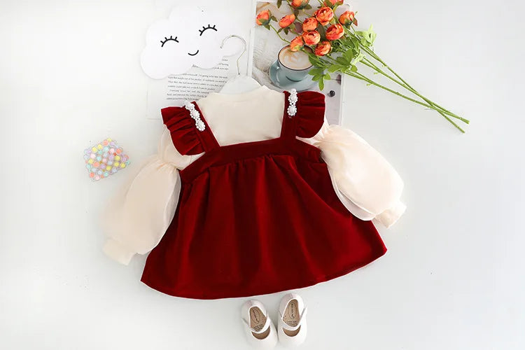 Plush Princess Dress Set for Girls