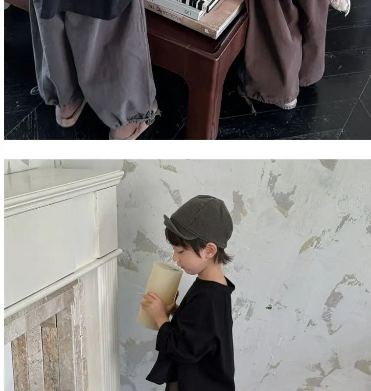 Kids Solid Long Sleeve Tee