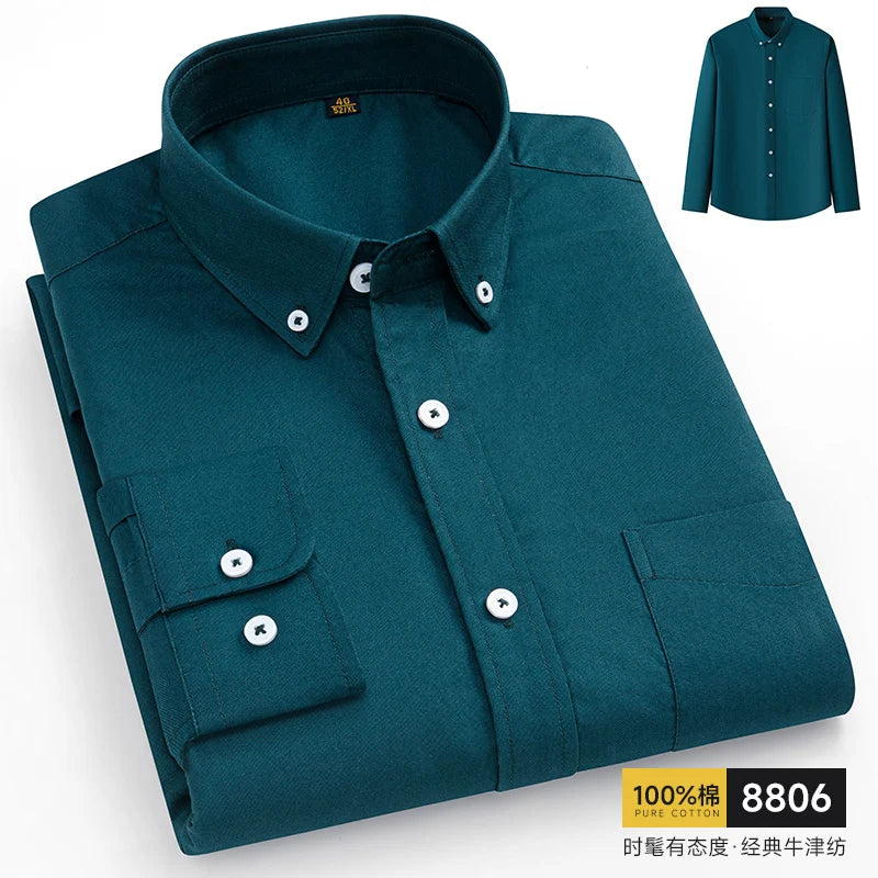 Pure Cotton Oxford Business Shirt
