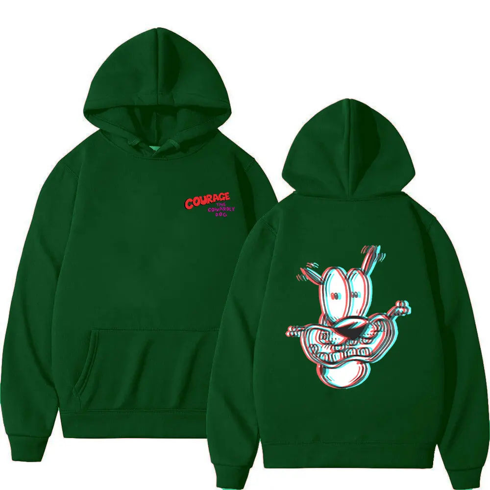 Vintage Cartoon Drop Shoulder Hoodie