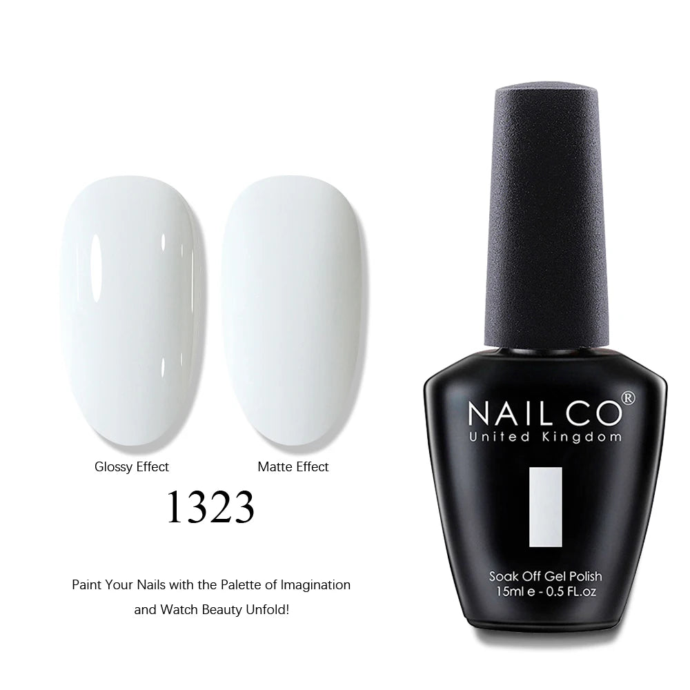 NAILCO 2025 Hot 15ML Gel Nail Polish Nails Semi-permanent UV Varnish High Quality Glass Bottle Nail Art Polish For Manicure