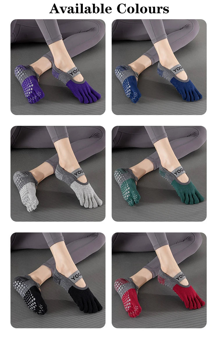 Grip Toe Yoga Socks Set