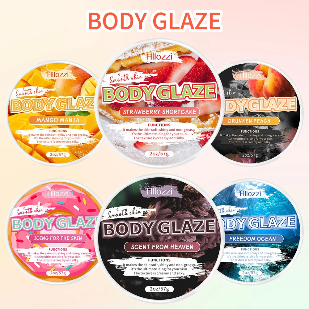Body Glaze & Body Oil Combination Various Flavors Non-greasy Hydrating and Moisturizing Body Lotion Massage
