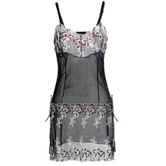 Women Lace Sheer Nightgown Set
