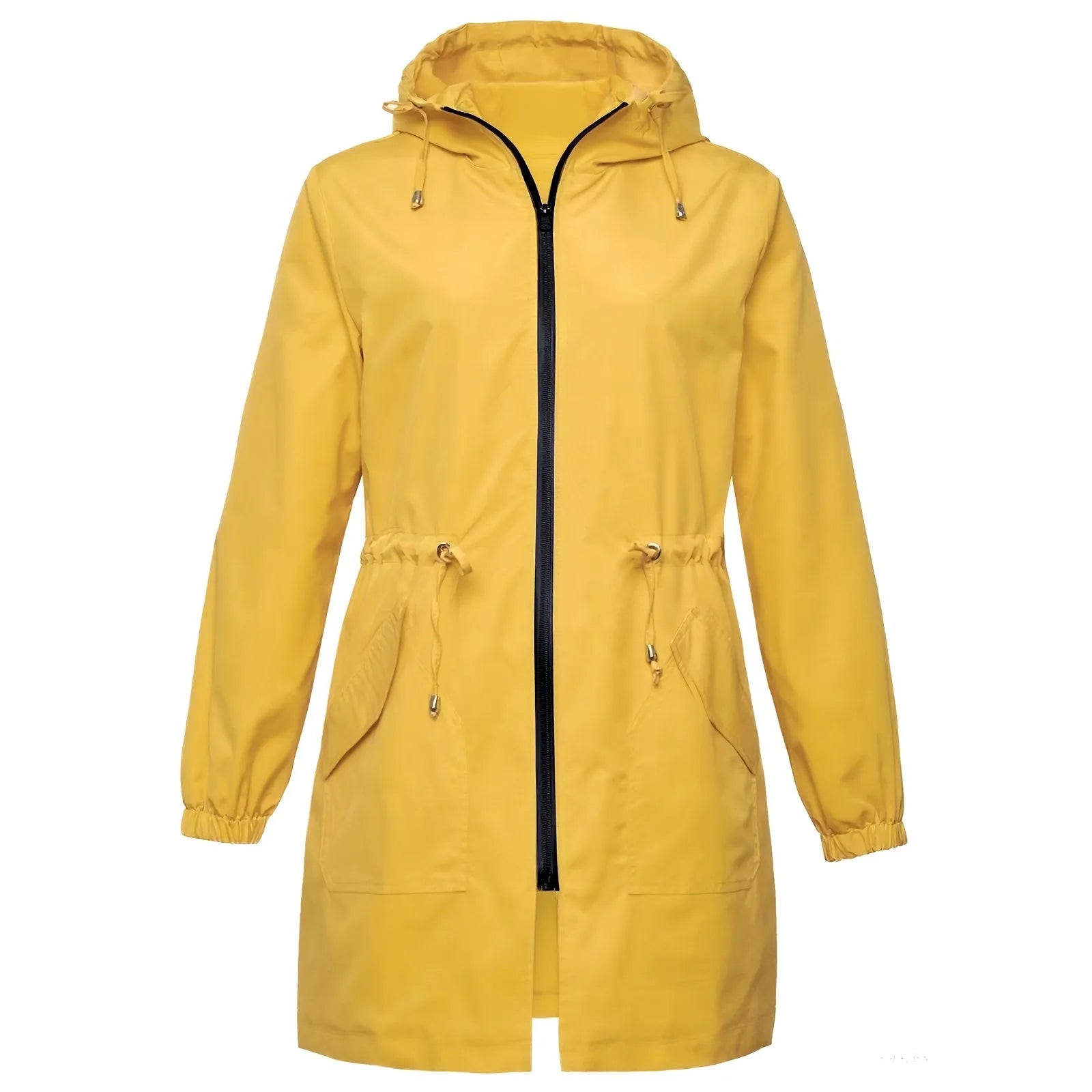Women Trench Coat New Spring Autumn Jacket Casual Long Sleeve Hooded Mid Long Windbreaker Female Overcoat High-Quality Coats
