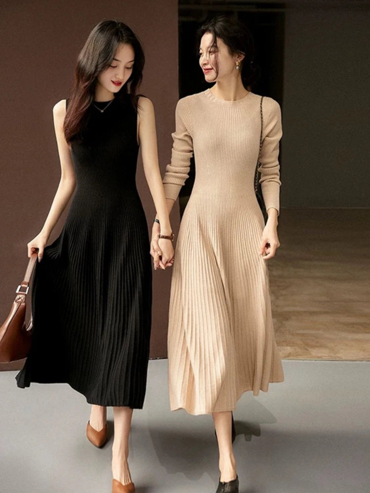 Merino Knit A-Line Dress