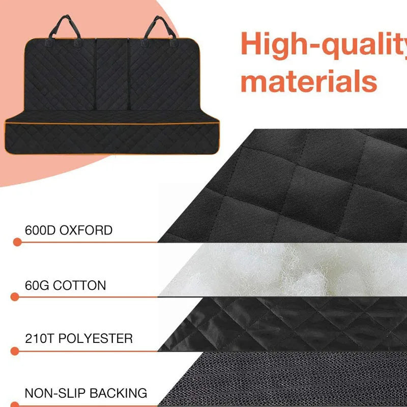 Dog Car Seat Cover Pet Travel Carrier Mattress Waterproof Dog Car Seat Protector With Middle Seat Armrest For Dogs