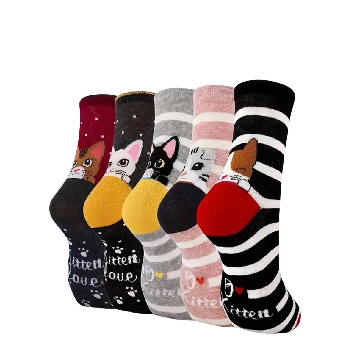Playful Cat Crew Sock Pack