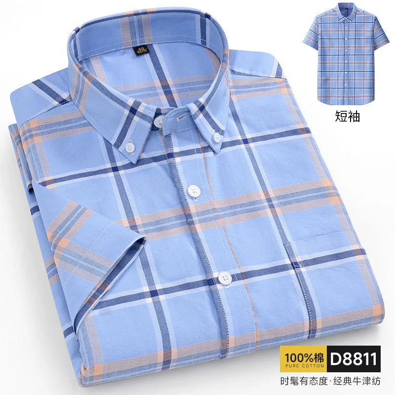 Oversized Cotton Oxford Short Shirt