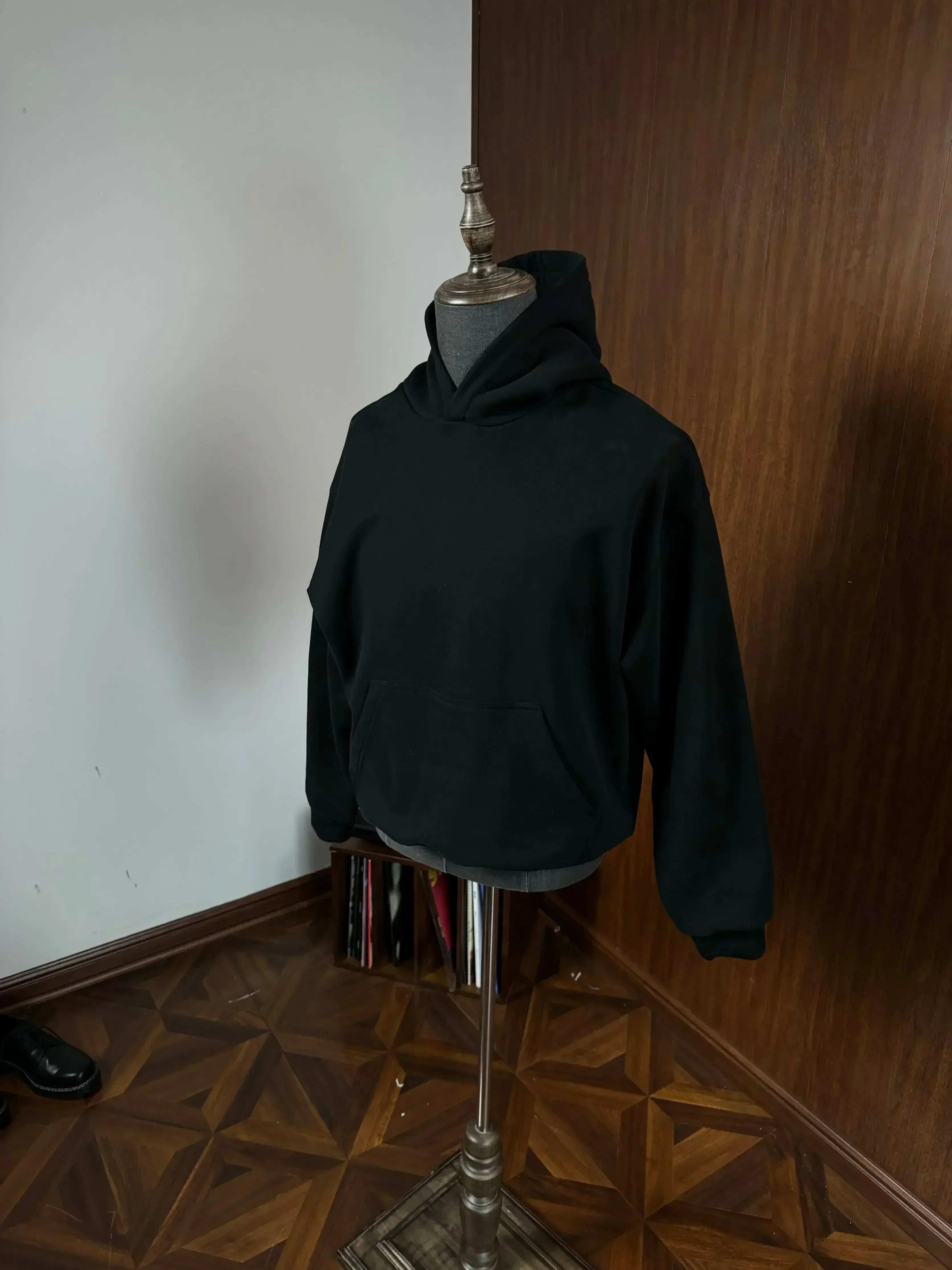 Animal Print Drawstring Cotton Hoodie