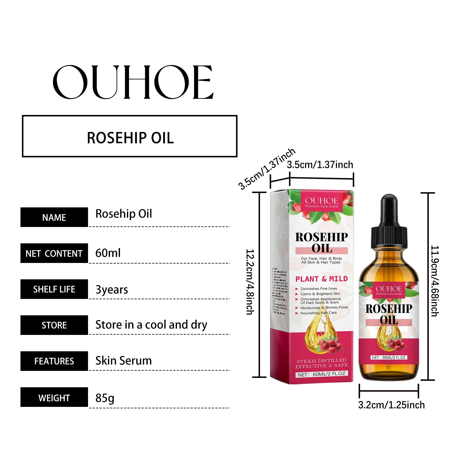 Organic Rosehip Facial Repair Oil