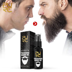 30ml Natural Beard Care Serum for Men, Hydrates Repairs Beard Roots Styling Care Nourishing Soft Shine Beard & Moustache Spray