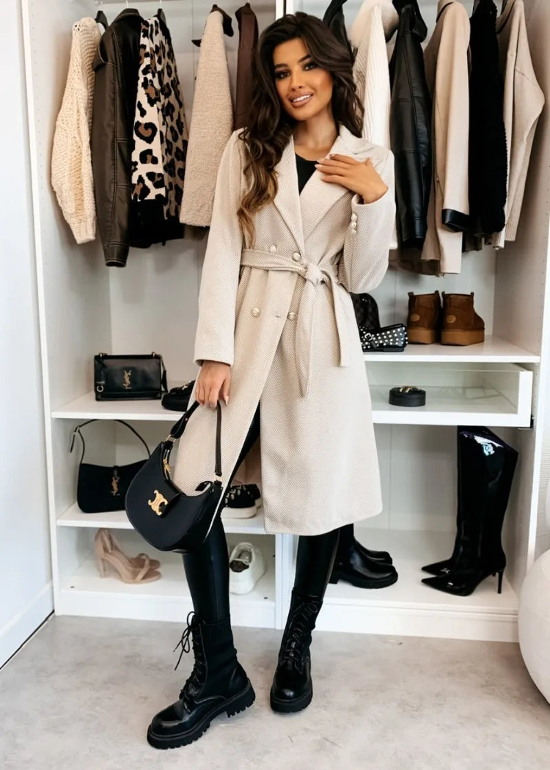 Vintage Double Breasted Wool Trench