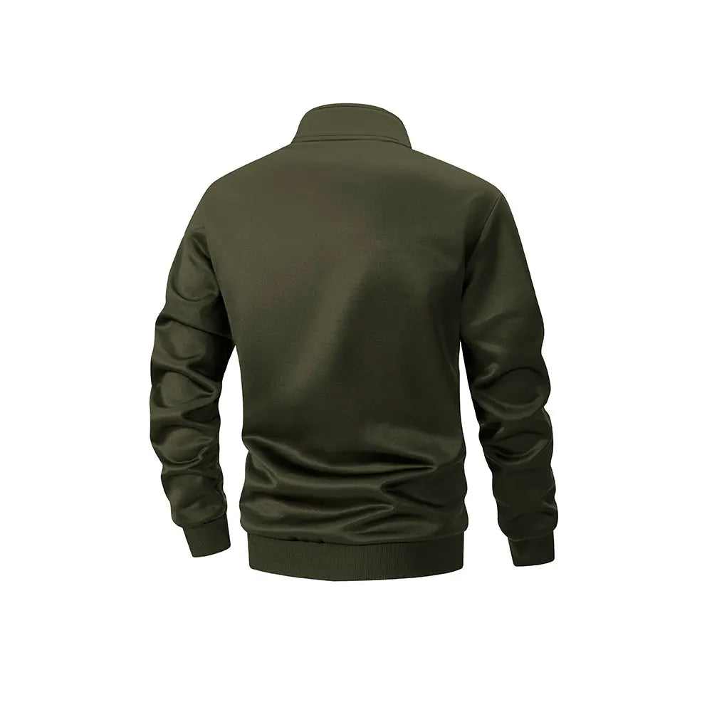 Men's Casual Tracksuit Zip Up Stand Collar Jacket & Sweatpants Classic Striped Suit for Men Fall Winter Daily Outdoor Streetwear