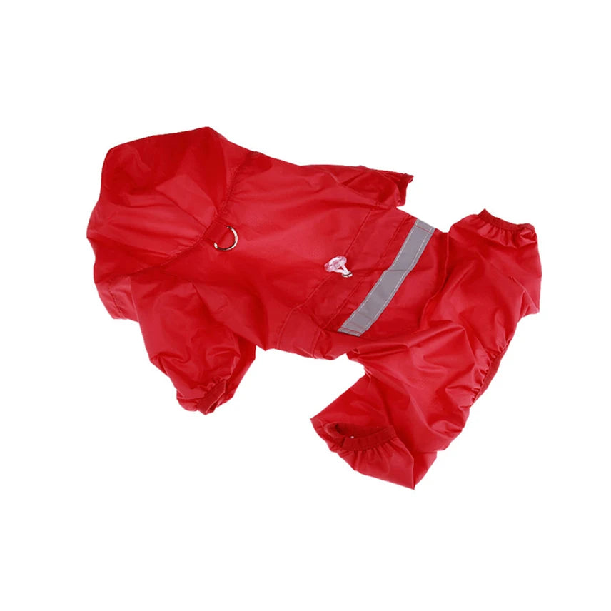 Casual Waterproof Puppy Rain Jumpsuit