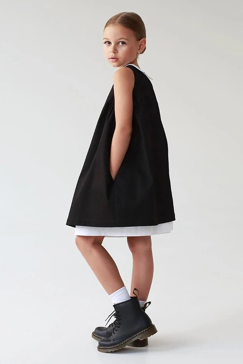 Elegant Black Girls Party Dress