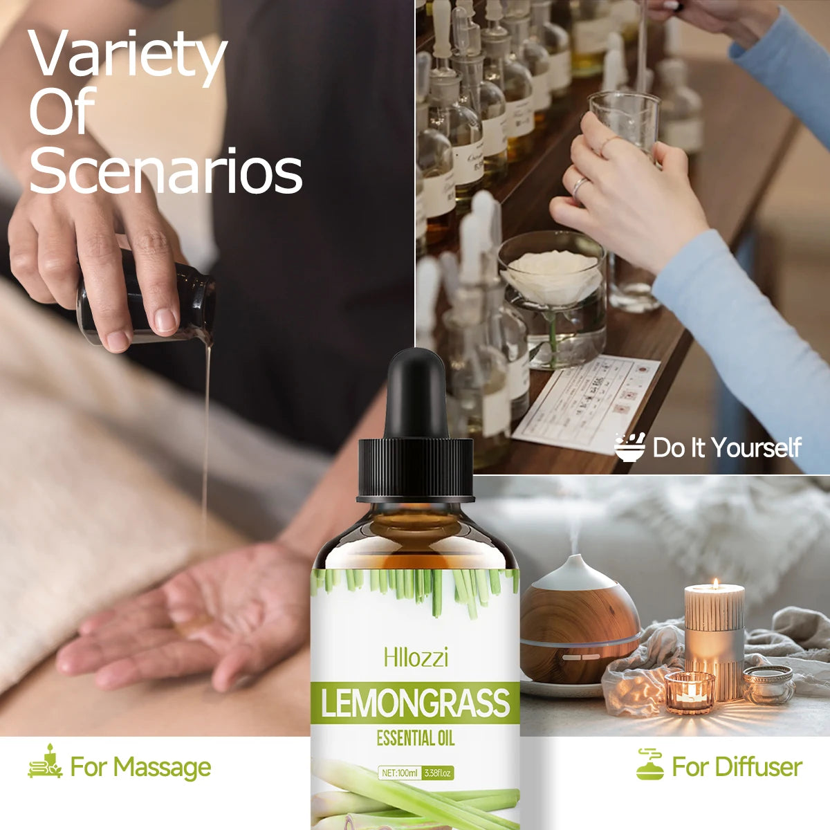 Lemongrass Essential Massage Oil
