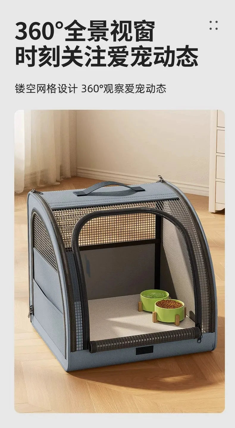 Pet Car Portable Dog Kennel Foldable Scratch Resistant Breathable Cat Bag for Outdoor Use Pet Cat Backpack Carrier