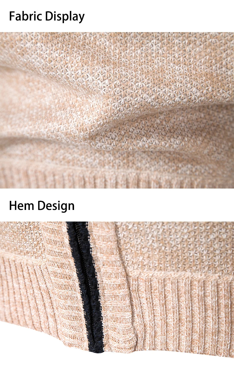 Stand Collar Fleece Zip Cardigan