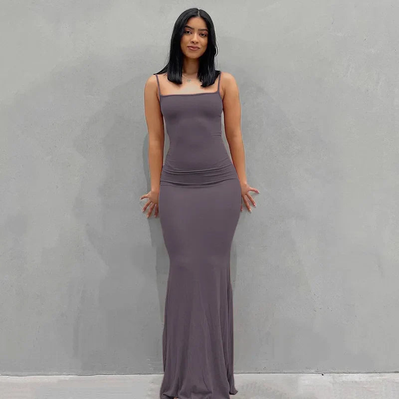 Elegant Mermaid Evening Maxi Dress