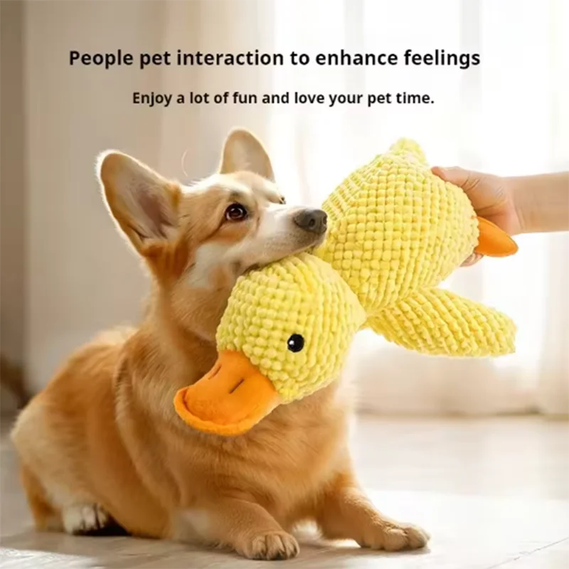 Cuddly Yellow Duck Squeak Toy