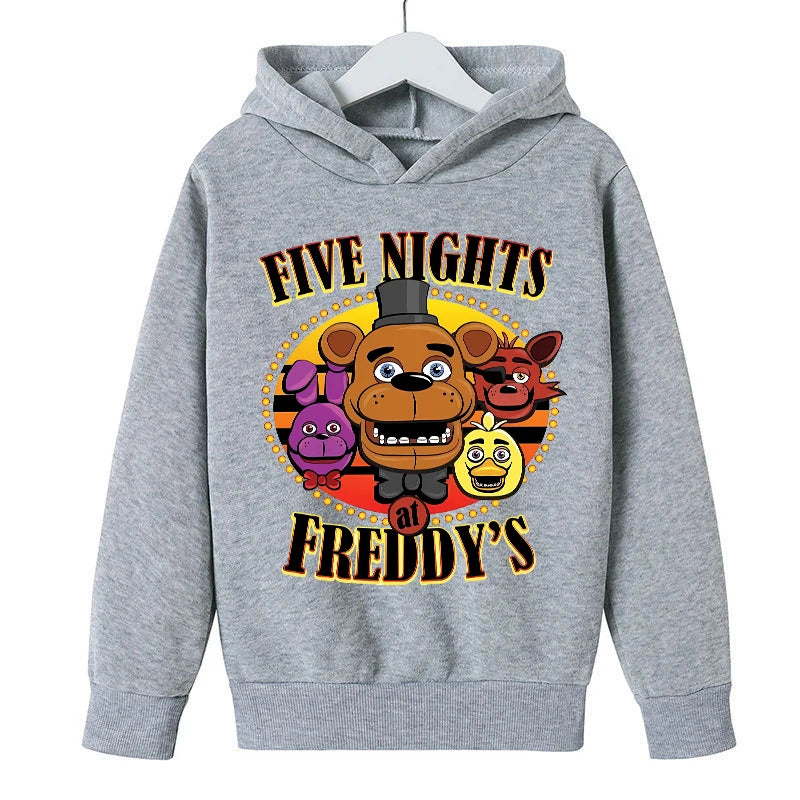 Kids Cartoon Sporty Pullover Hoodie