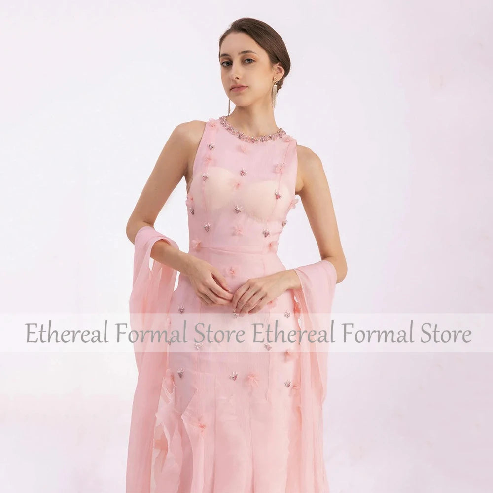 Beaded Mermaid Formal Evening Gown