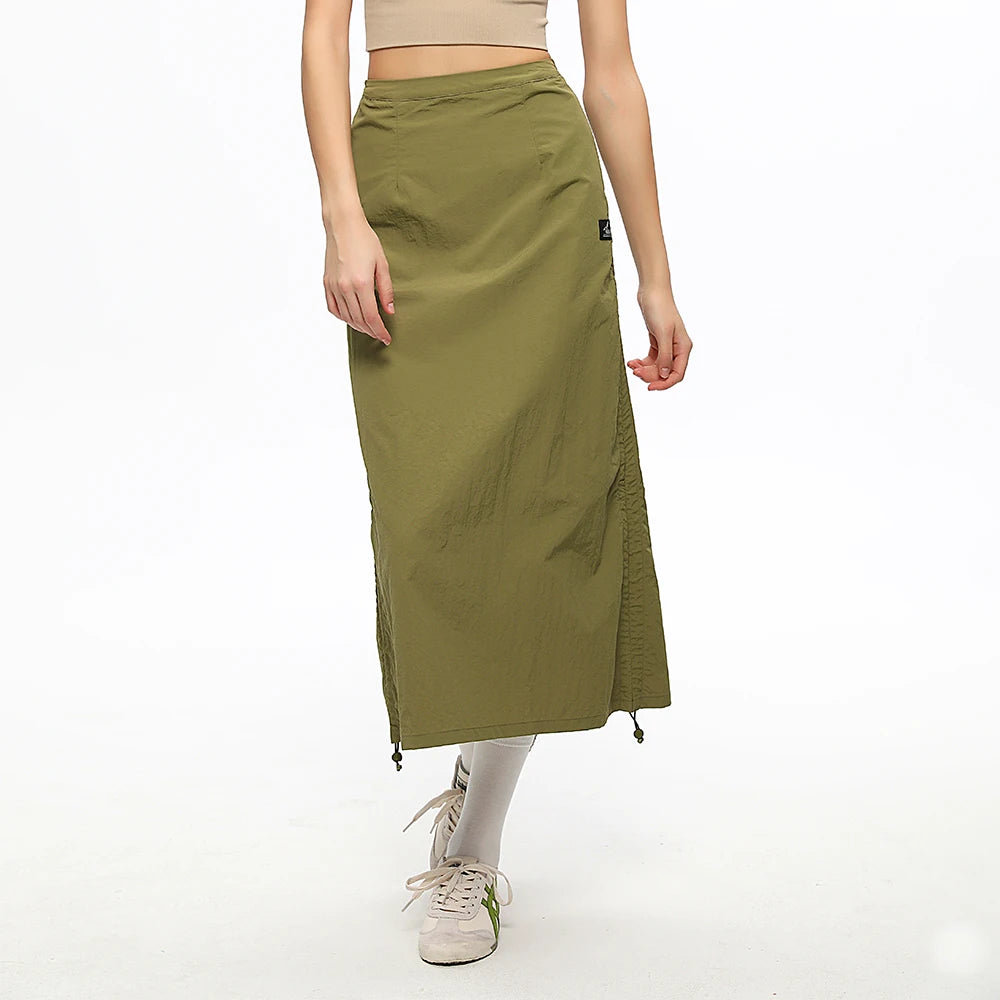 OhSunny Anti-UV Cargo Long Skirt with Adjustable Hem