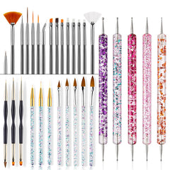 Nail Art Brushes Nail Art Tool Set Nail Dotting Tools Nail Dust Brush Striping Long Lines Nail Drawing Pen Nail Design