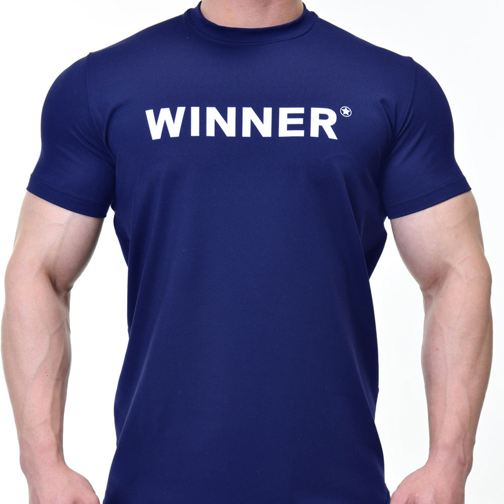 Men Muscle Shirt Slim Fit Bodybuilding Tshirt Men Workout Fitness Shirts Top Tees
