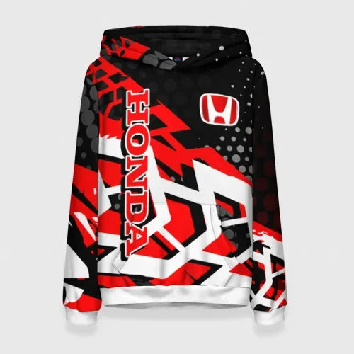 Racing Style Long Sleeve Hoodie