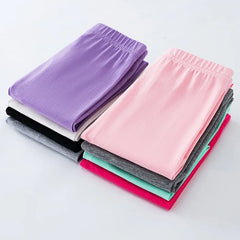 Girls' Leggings For Spring And Summer Suitable For Wearing Outside. They Are Thin-Style, Slim-fitting long Trousers For Childre