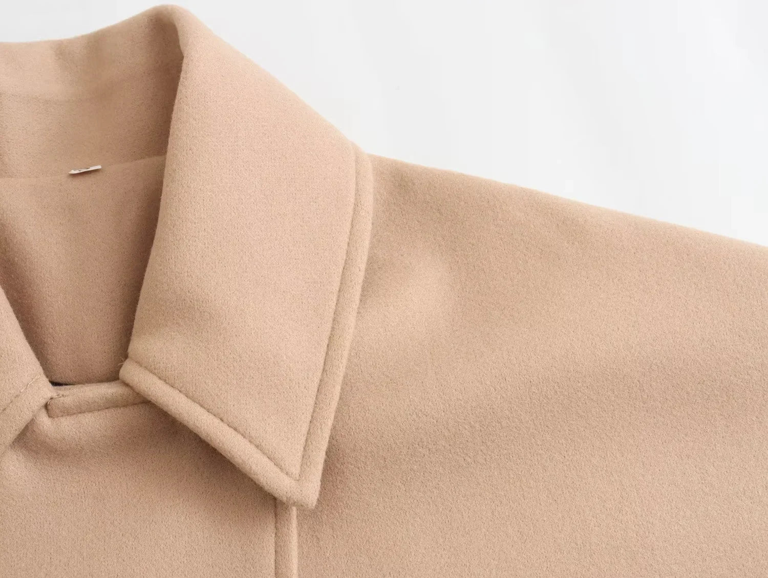 HXAO Woman Winter Coats Faux Wool Coats And Mixtures Oversized Long Coat Women Autumn Long Sleeve Solid Coats Casual Warm Parkas