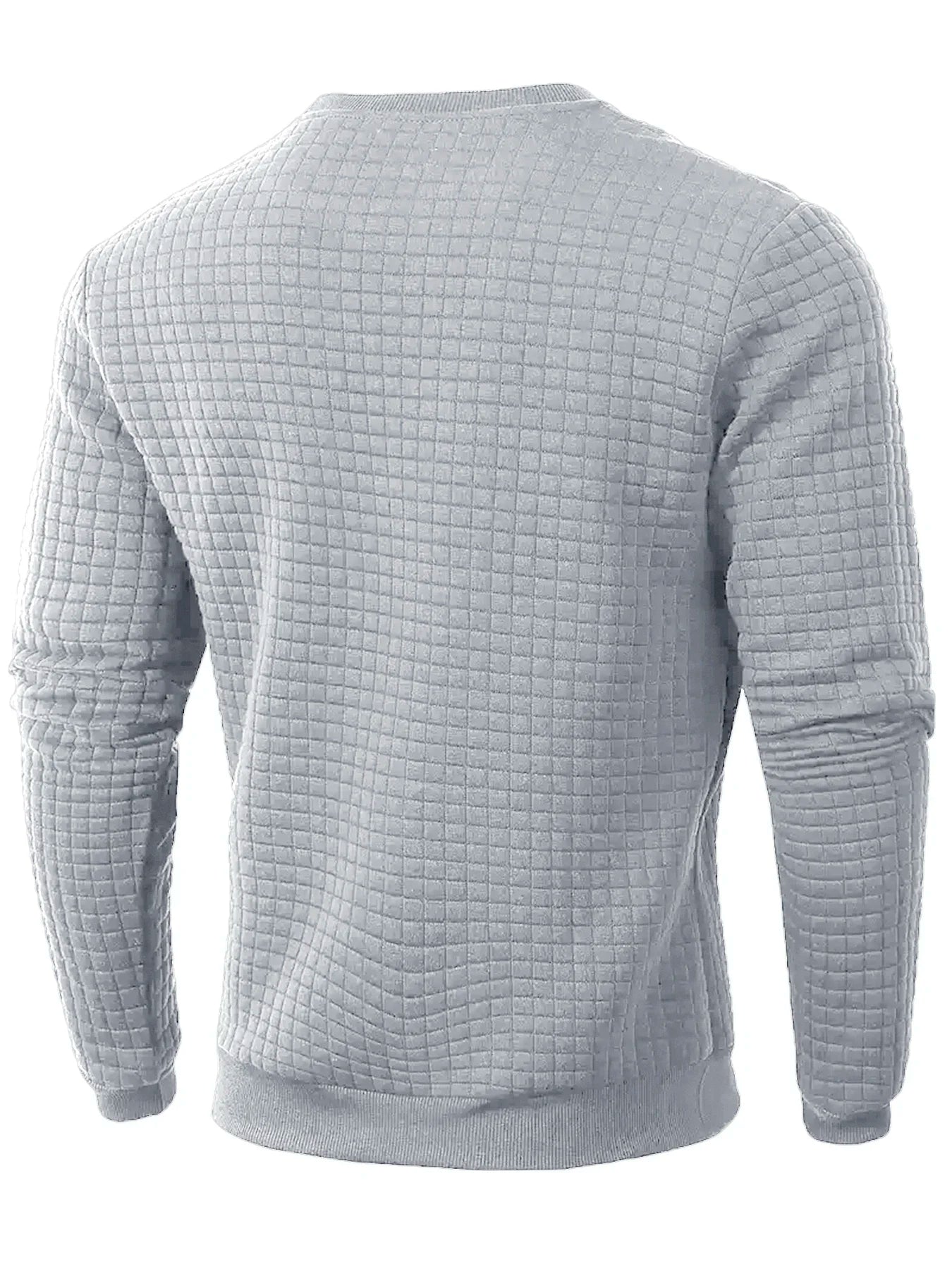 Modern Jacquard Crewneck Knit Pullover