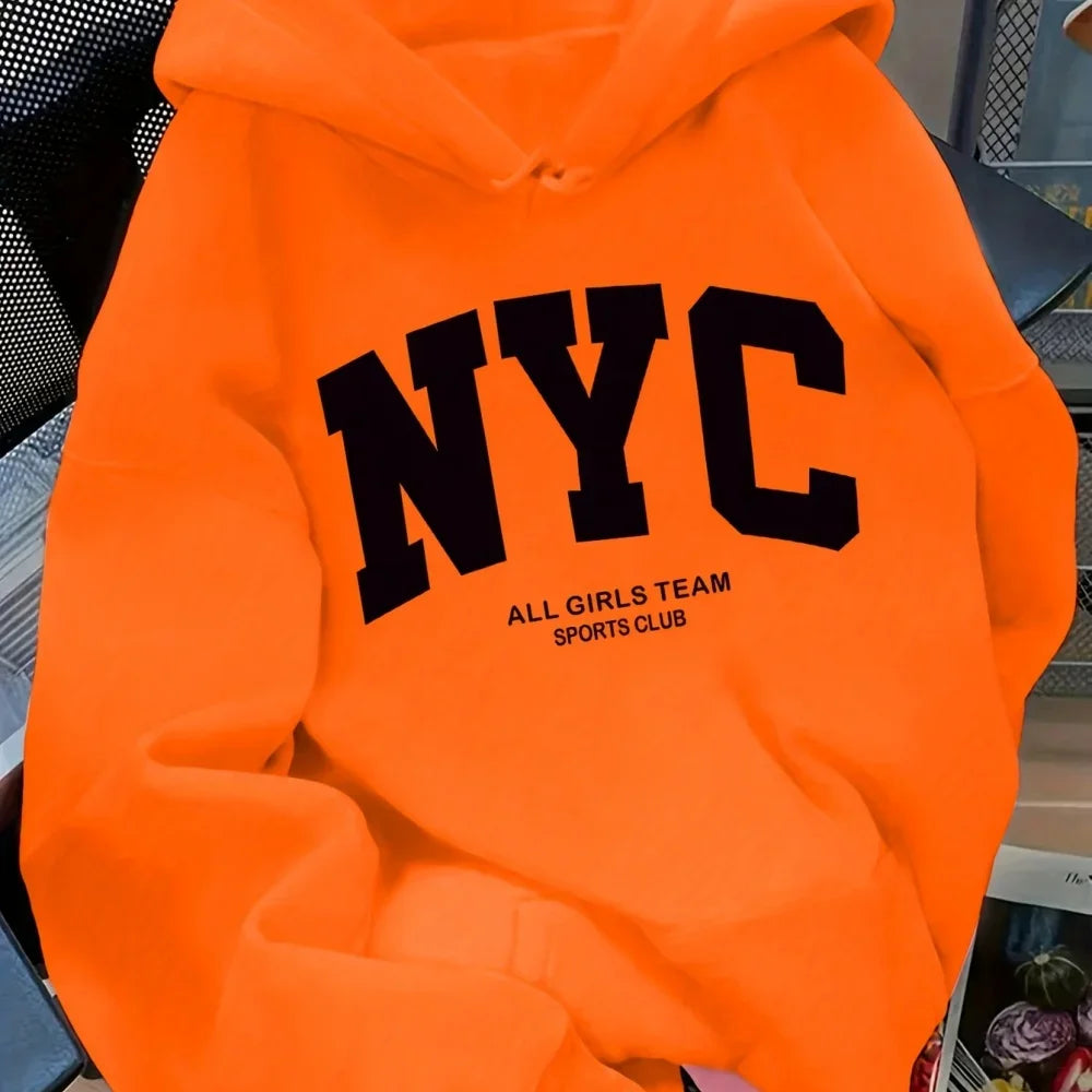New York Team Navy Blue Zip Hoodie (Fall/Winter)