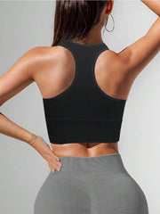 Sports Bras Workout Training Brassiere Seamless Removable Padding Bralette Summer Gym Crop Tops Outdoor Casual