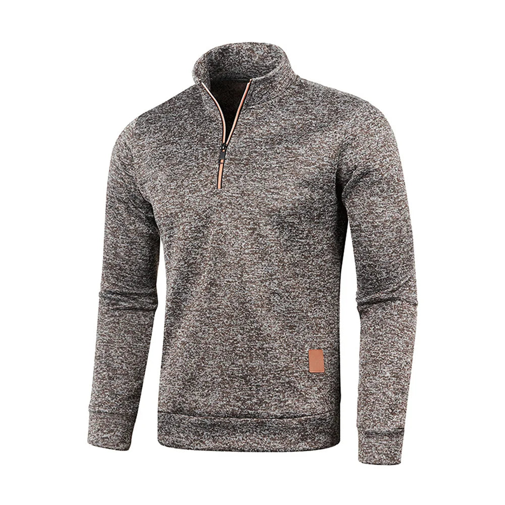 Modern Half Zip Knit Sweatshirt