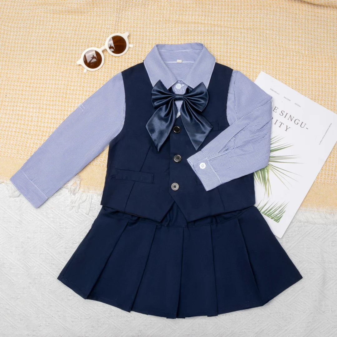 Preppy Kids School Uniform Set
