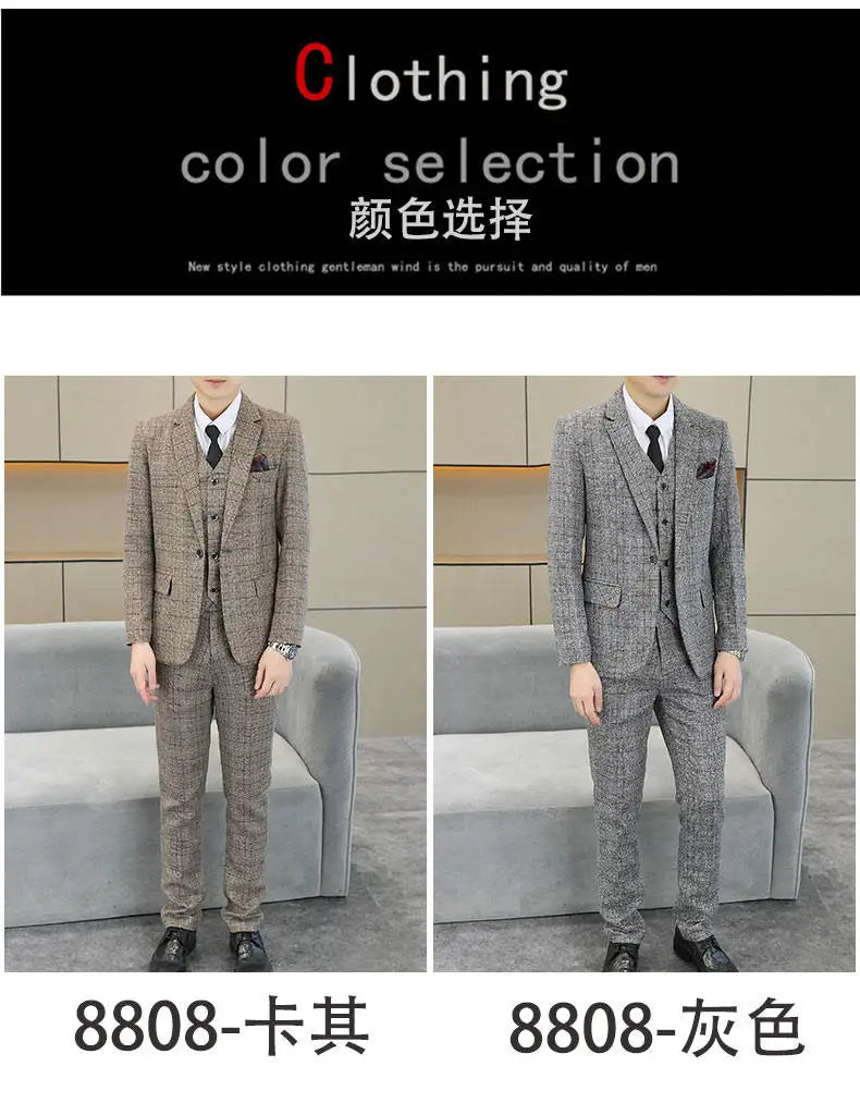 Three Piece Wedding Business Suit