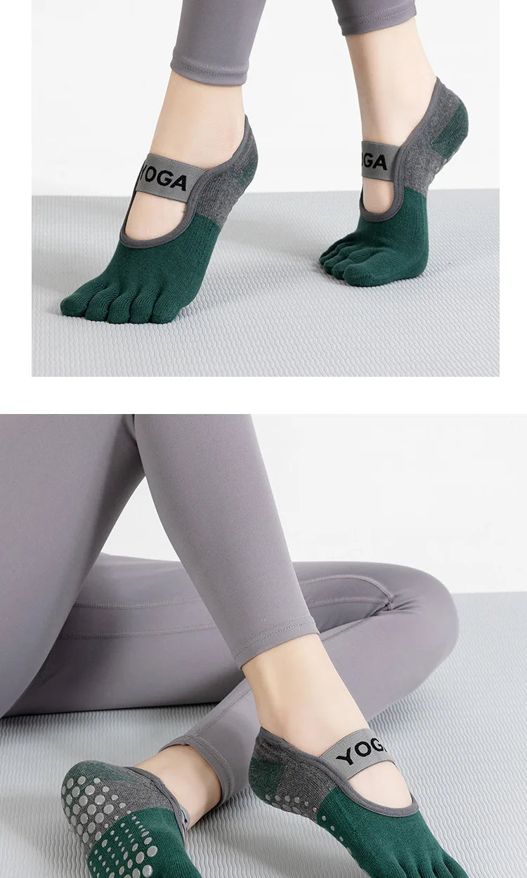 Grip Toe Yoga Socks Set
