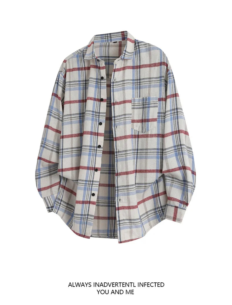 Plaid Casual Autumn Long Shirt