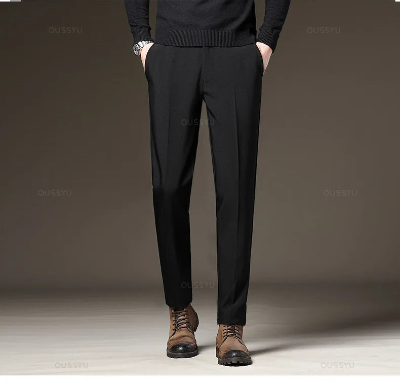 Slim Fit Korean Business Trousers